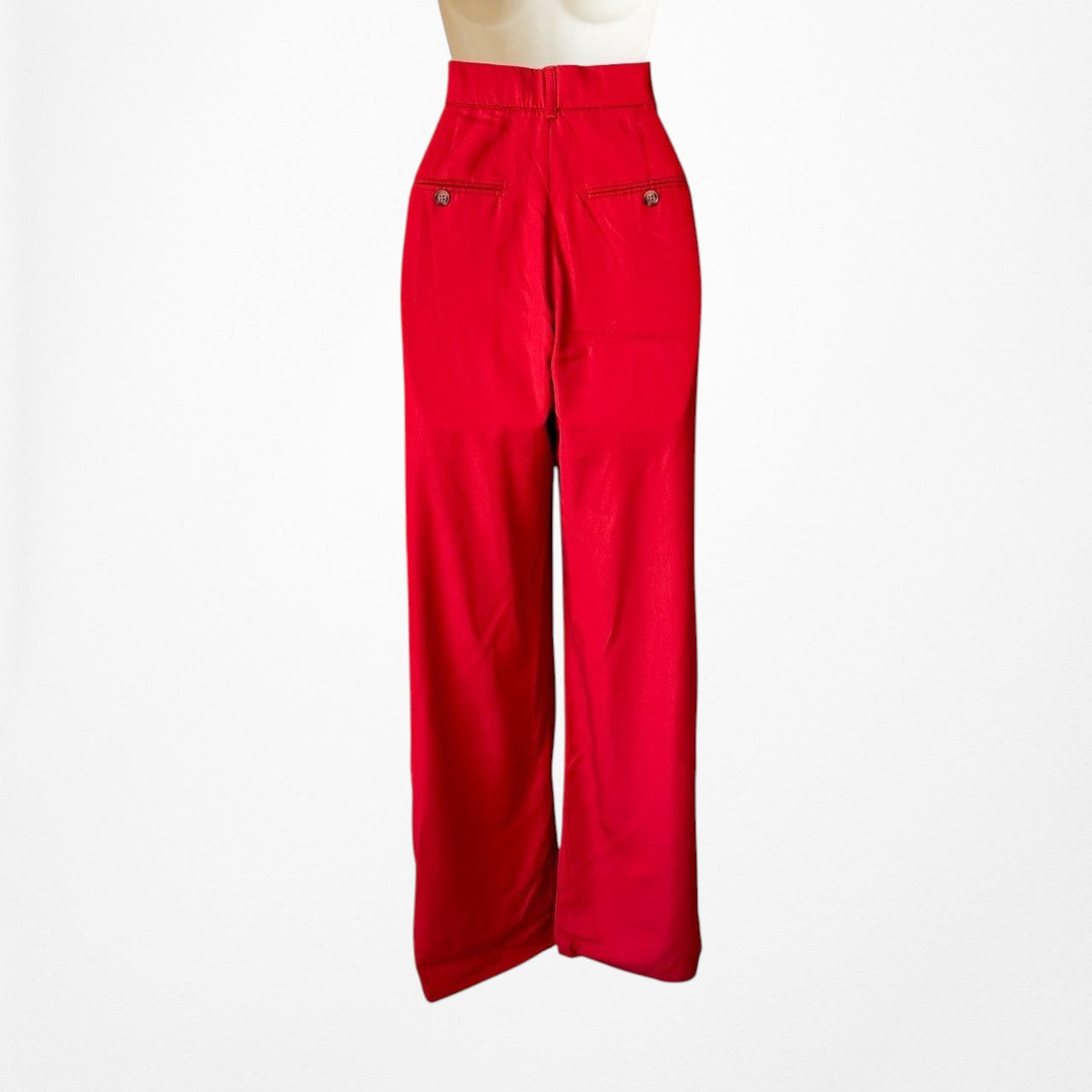 Zara High Waisted Straight Wide Leg Dress Pants Trousers Size XS