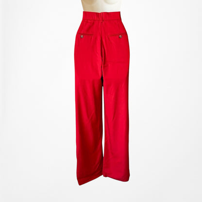 Zara High Waisted Straight Wide Leg Dress Pants Trousers Size XS