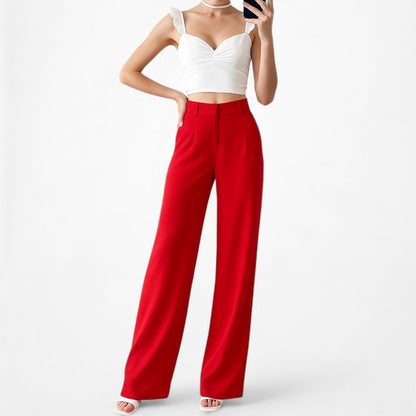 Zara High Waisted Straight Wide Leg Dress Pants Trousers Size XS