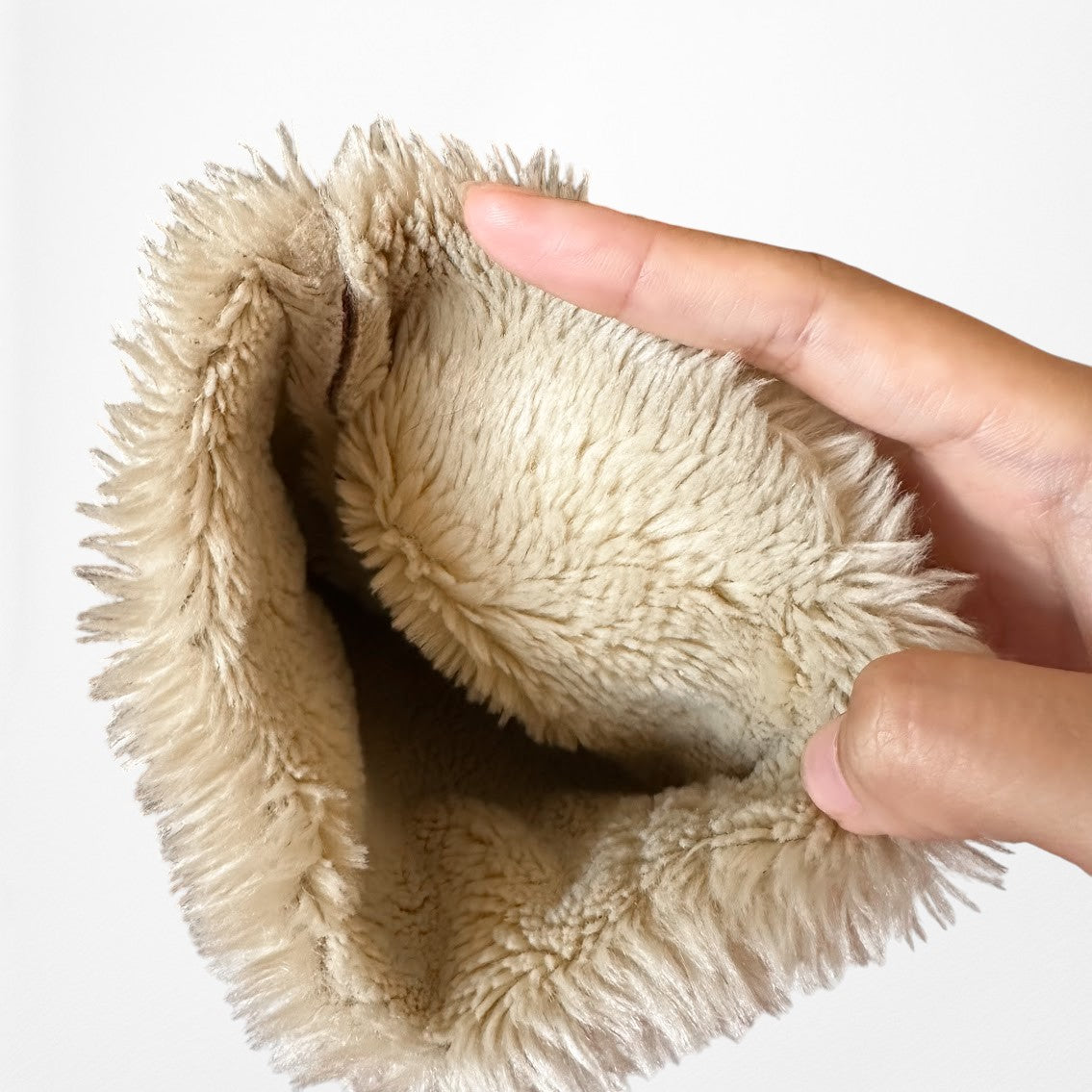 Vintage Y2K Kenneth Cole Brown Shearling Faux Fur Lined Suede Teddy Coat Size M