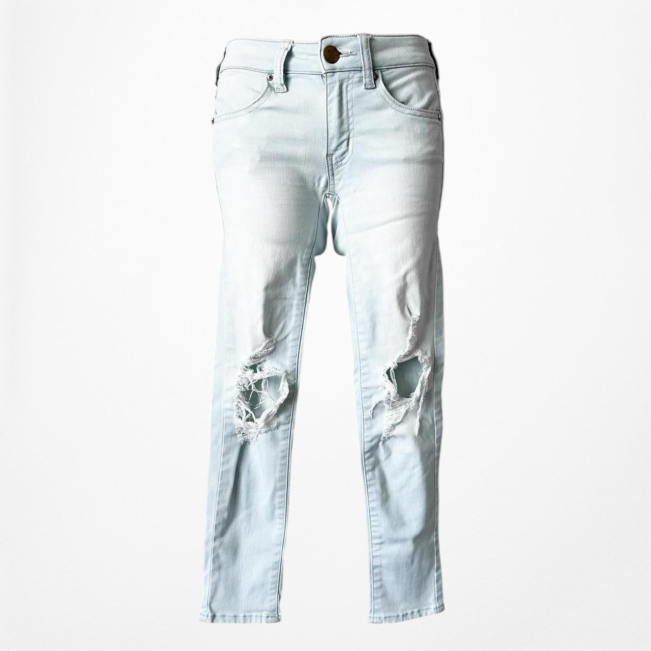 American Eagle Outfitters Mid Rise Ripped Knee Distressed Jegging Jeans Size XS