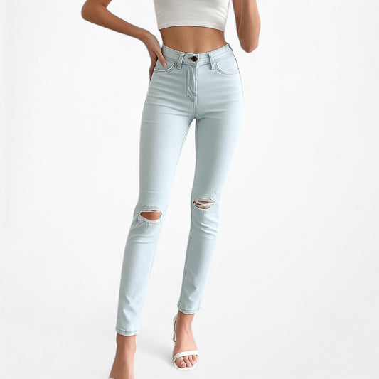 American Eagle Outfitters Mid Rise Ripped Knee Distressed Jegging Jeans Size XS