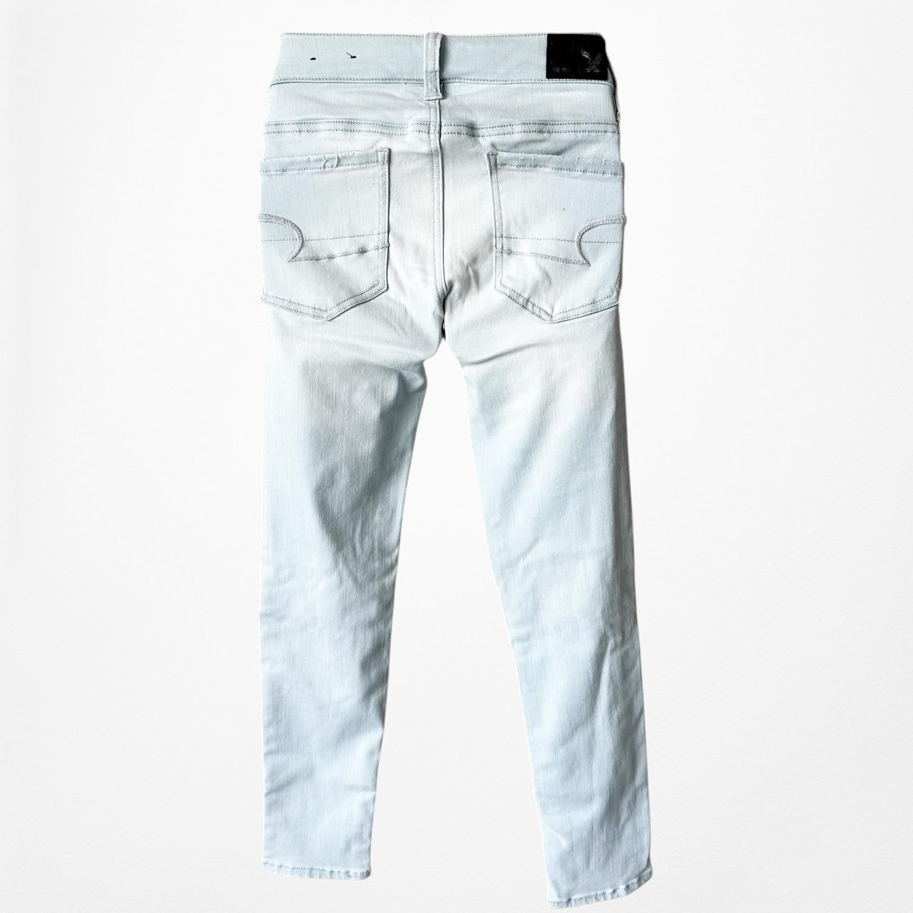 American Eagle Outfitters Mid Rise Ripped Knee Distressed Jegging Jeans Size XS