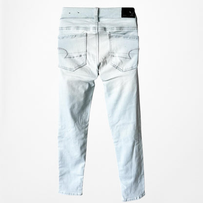 American Eagle Outfitters Mid Rise Ripped Knee Distressed Jegging Jeans Size XS