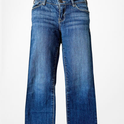 Vintage Y2K Abercrombie Dark Wash Low Rise Slim Straight Cut Denim Jeans Size XS