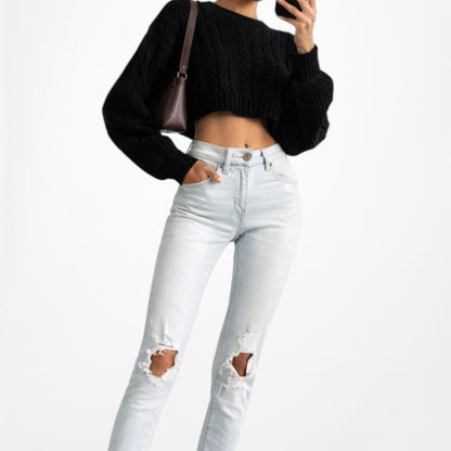 American Eagle Outfitters Mid Rise Ripped Knee Distressed Jegging Jeans Size XS