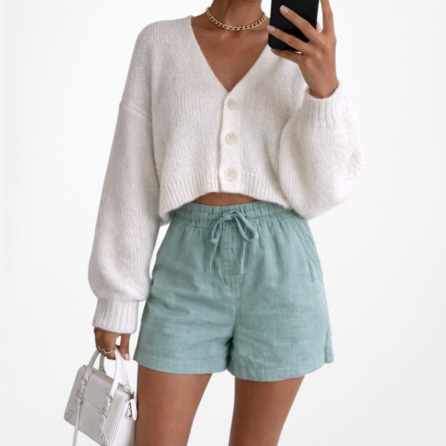 Vintage Y2K 90s Blue High Low Rise Drawstring Summer Casual Shorts Size XS/S