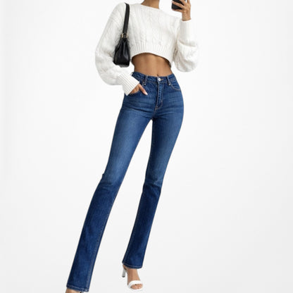 Vintage Y2K Abercrombie Dark Wash Low Rise Slim Straight Cut Denim Jeans Size XS